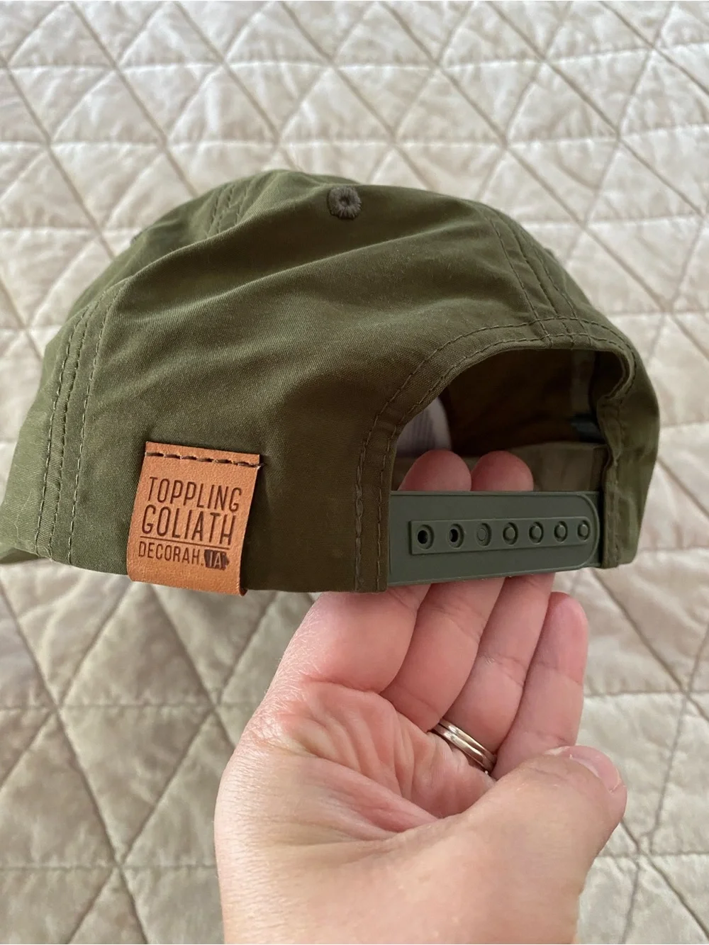 Toppling Goliath Iowa Grandpa Pinch Gold Cord Hat